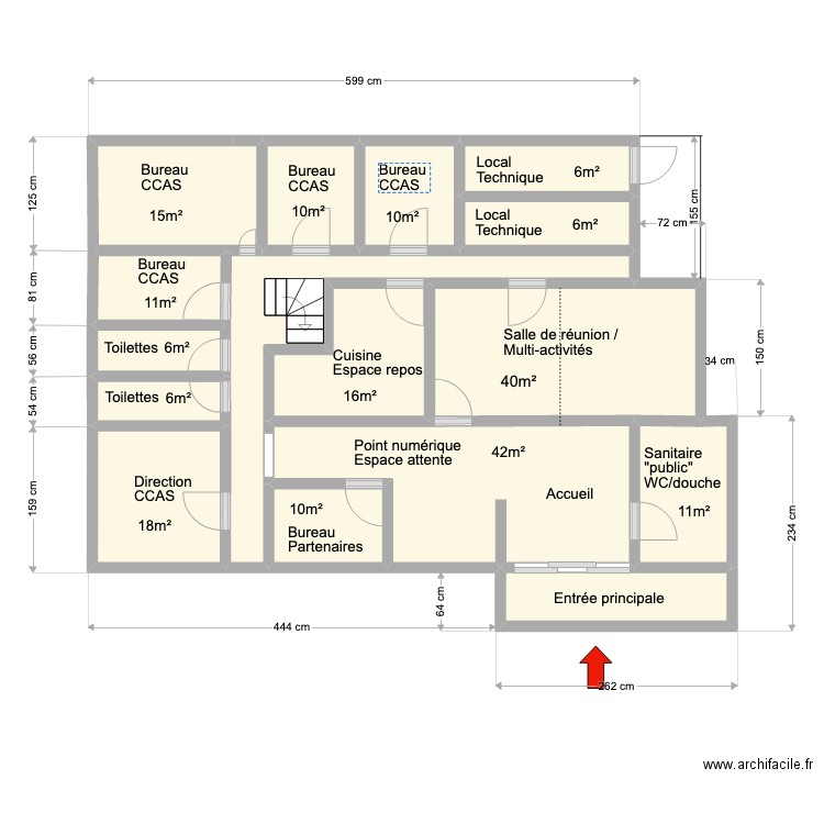 local CCAS. Plan de 0 pièce et 0 m2