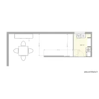 Le Goffic Cuisine Plan vierge apr&egrave;s d&eacute;placement cloison