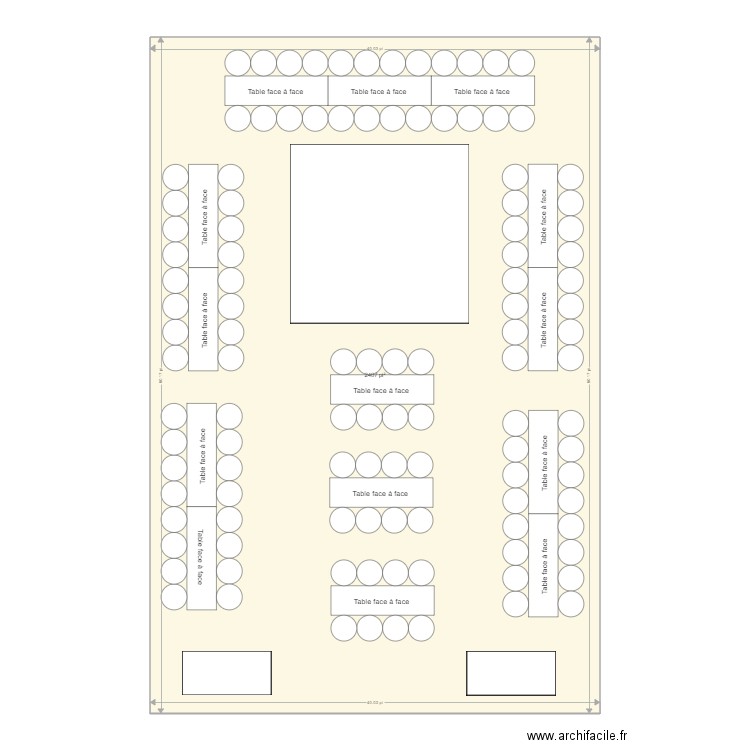 40x60 militaire. Plan de 0 pièce et 0 m2