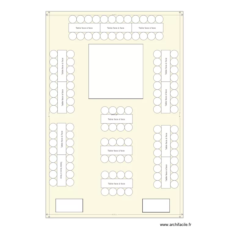 40x60 militaire. Plan de 
