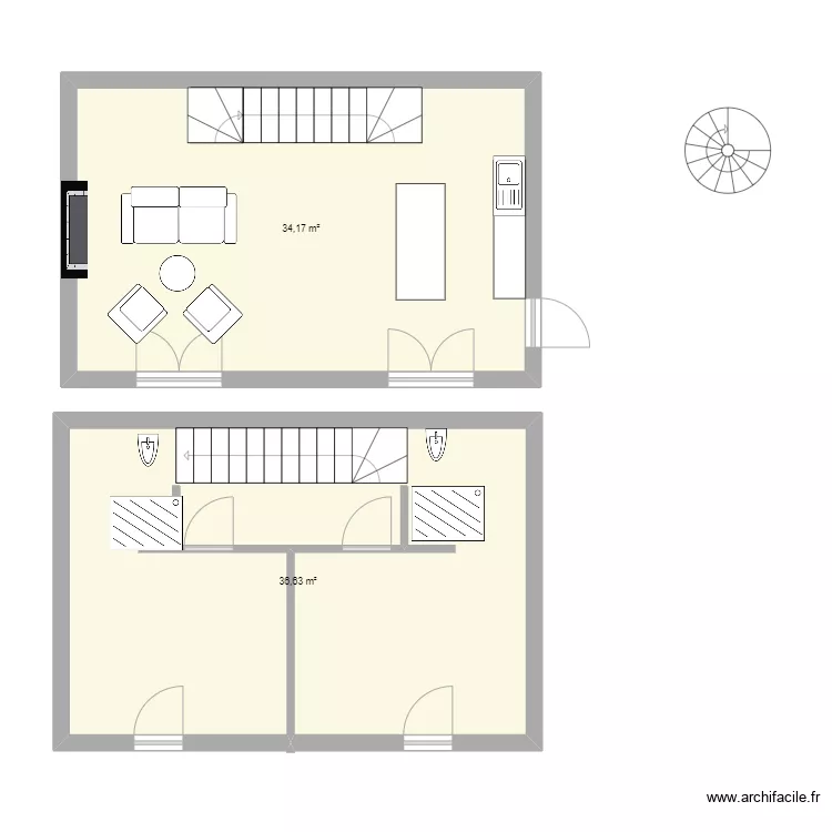 os portes rez de chao . Plan de 