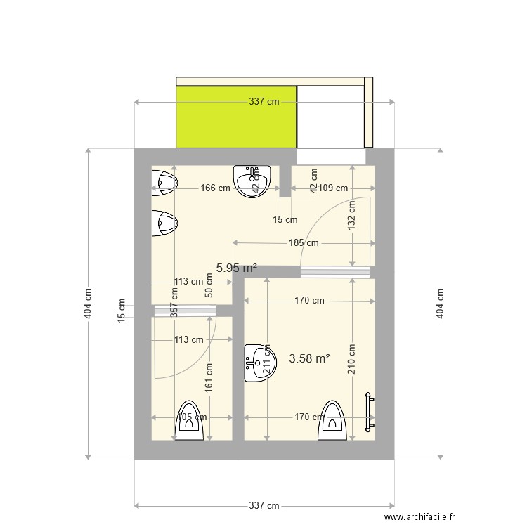 WC public 3. Plan de 0 pièce et 0 m2