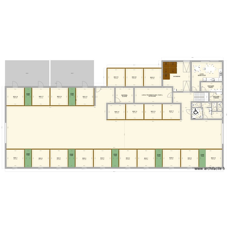 4BALZANES (17-03). Plan de 38 pièces et 720 m2