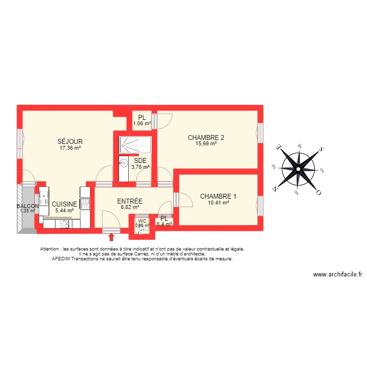 BI 13491. Plan de 0 pièce et 0 m2