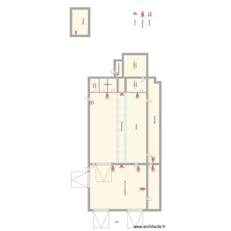 romer 2 alarme. Plan de 