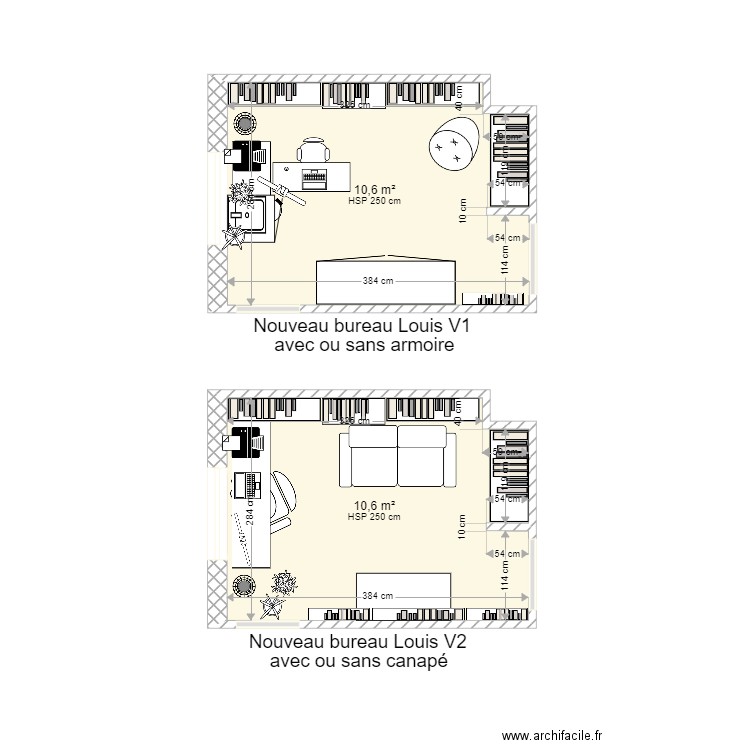 NVOburLuiV1V2. Plan de 2 pièces et 21 m2