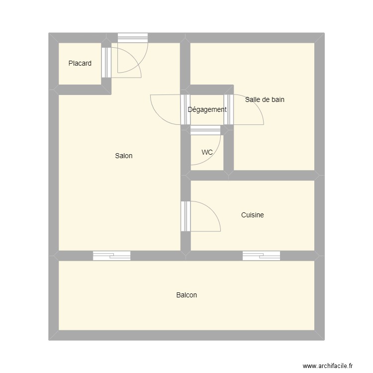 RPAL_23EAP5259_BENGHELLAB. Plan de 7 pièces et 46 m2
