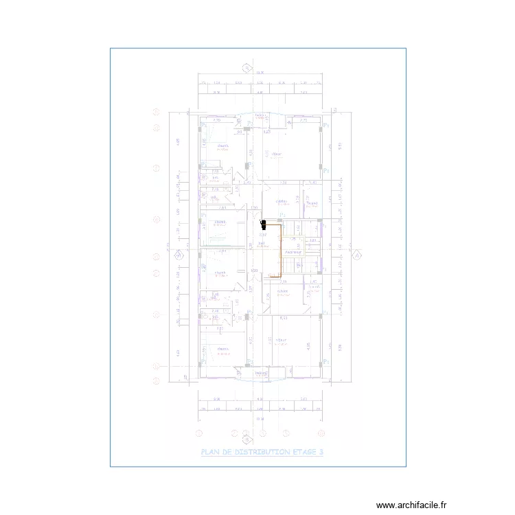 Vid&eacute;o surveillance &eacute;tage 3. Plan de 0 pièce et 0 m2