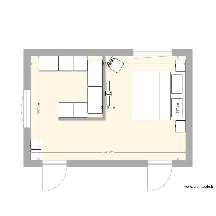 suite parentale. Plan de 0 pièce et 0 m2