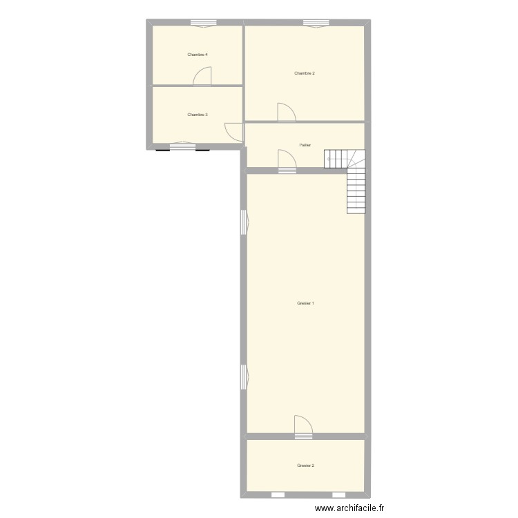 Croquis BAILLY Etage. Plan de 0 pièce et 0 m2