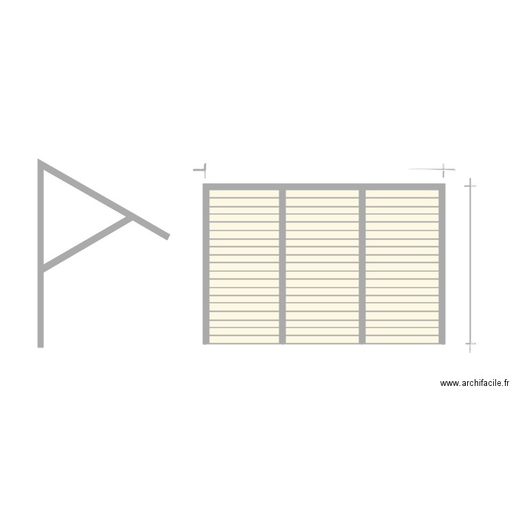 marquise. Plan de 0 pièce et 0 m2