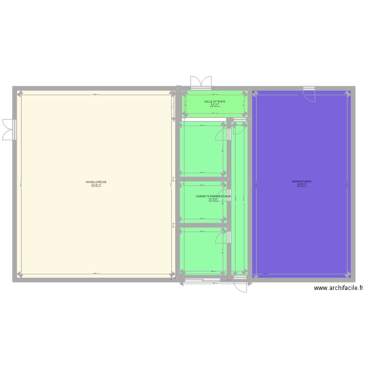 Plan Auby. Plan de 4 pièces et 276 m2