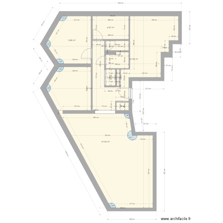 appartement. Plan de 0 pièce et 0 m2