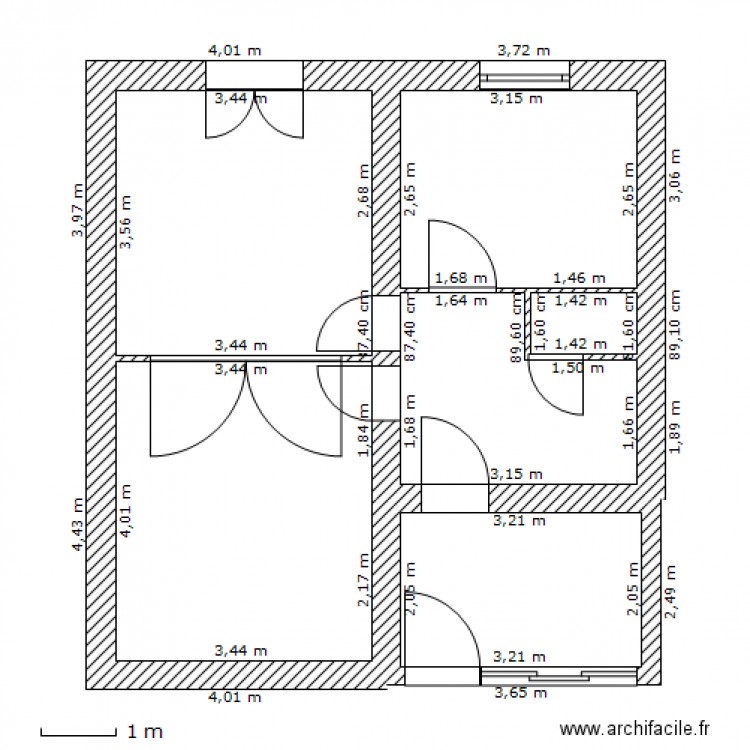 plan actuel. Plan de 0 pièce et 0 m2