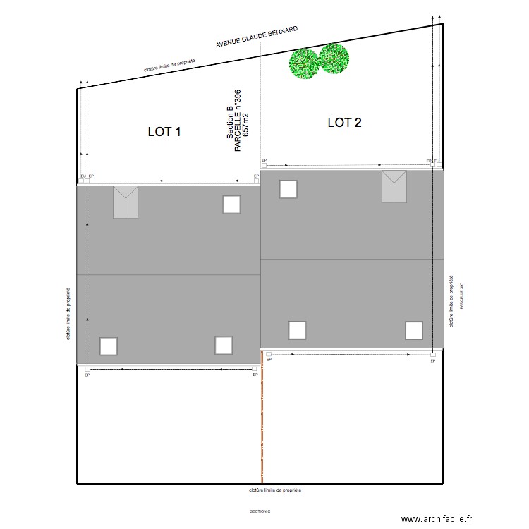 MASSE FORTE gaucher. Plan de 0 pièce et 0 m2