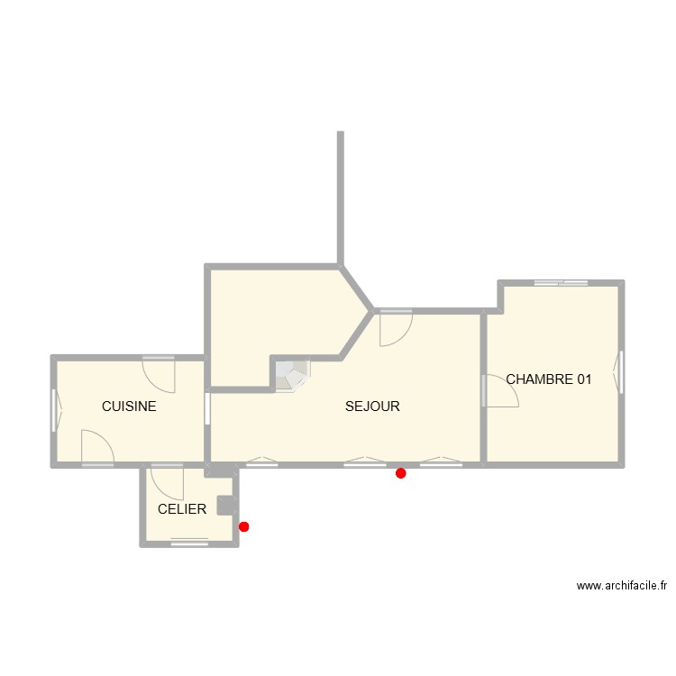 PLAN DAUDE. Plan de 8 pièces et 31 m2