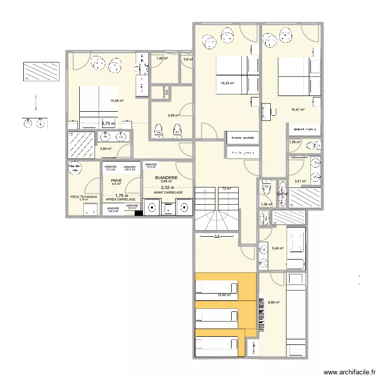 PLAN REZ-DE-JARDIN DU 18 JUIN. Plan de 20  et 122 m²