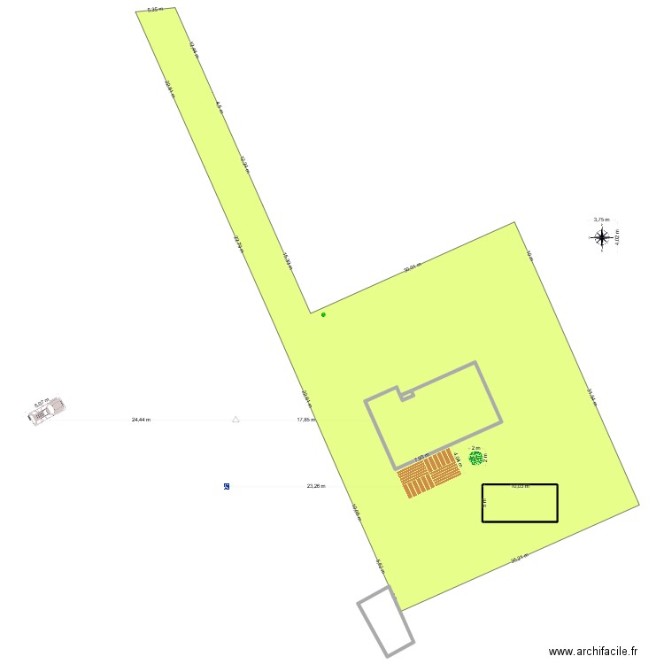 ESSAI. Plan de 4 pièces et 218 m2