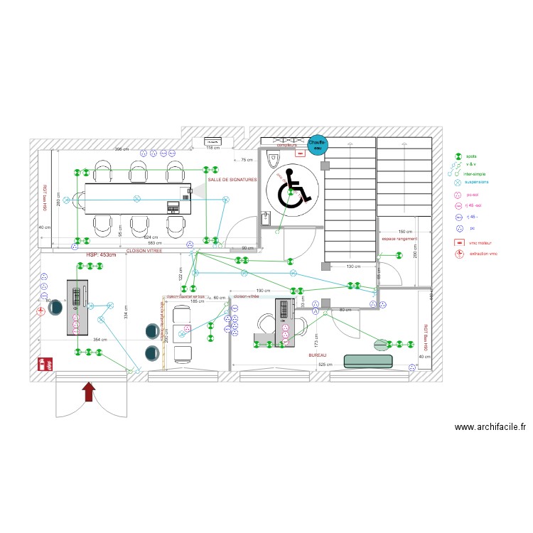 notaire rdc elec. Plan de 0 pièce et 0 m2