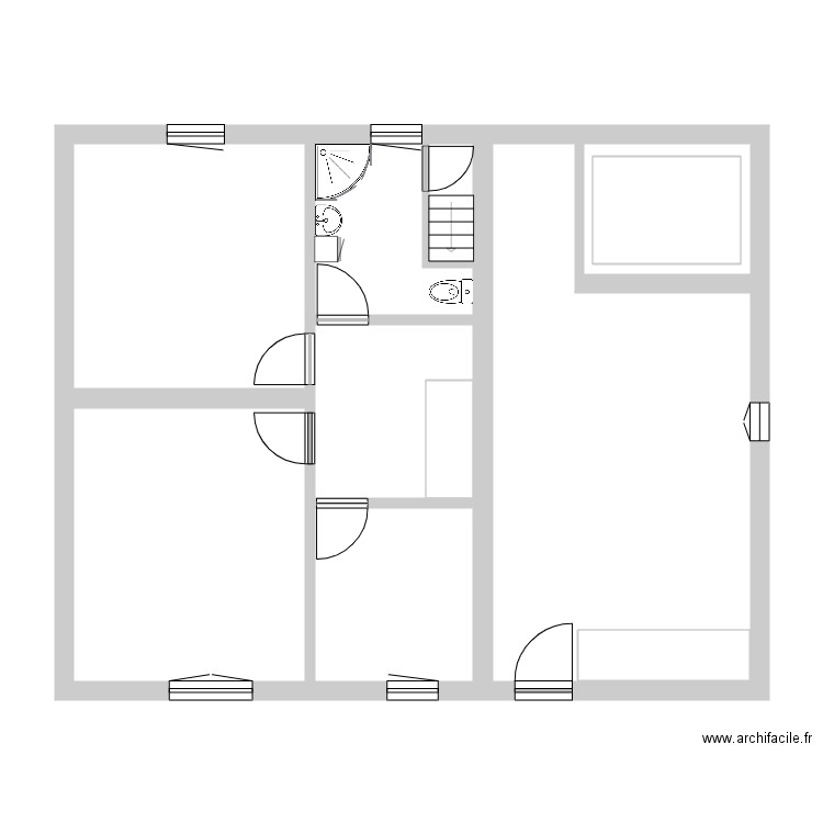 grand route 135. Plan de 24 pièces et 219 m2