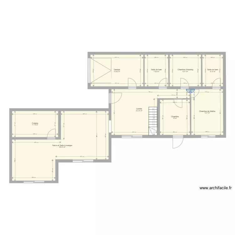 Villa CH Saint C&eacute;zaire sur Siagne. Plan de 
