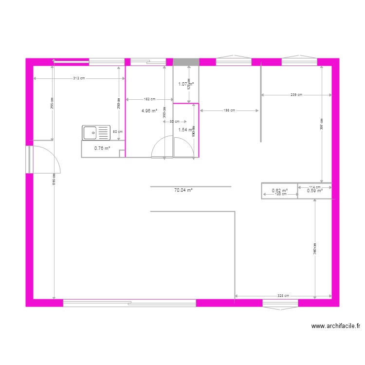 Plan maison R. Plan de 0 pièce et 0 m2