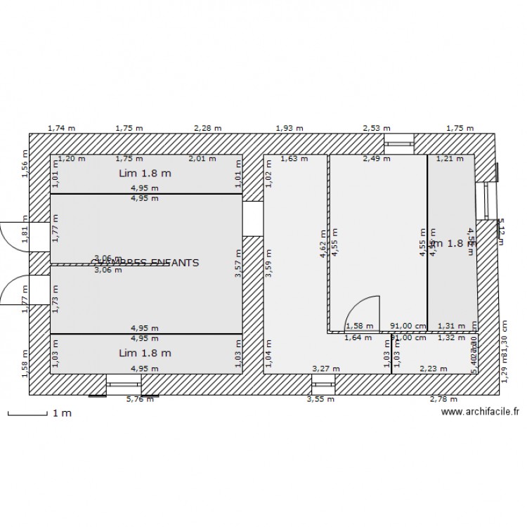 BERTHO RDC. Plan de 0 pièce et 0 m2