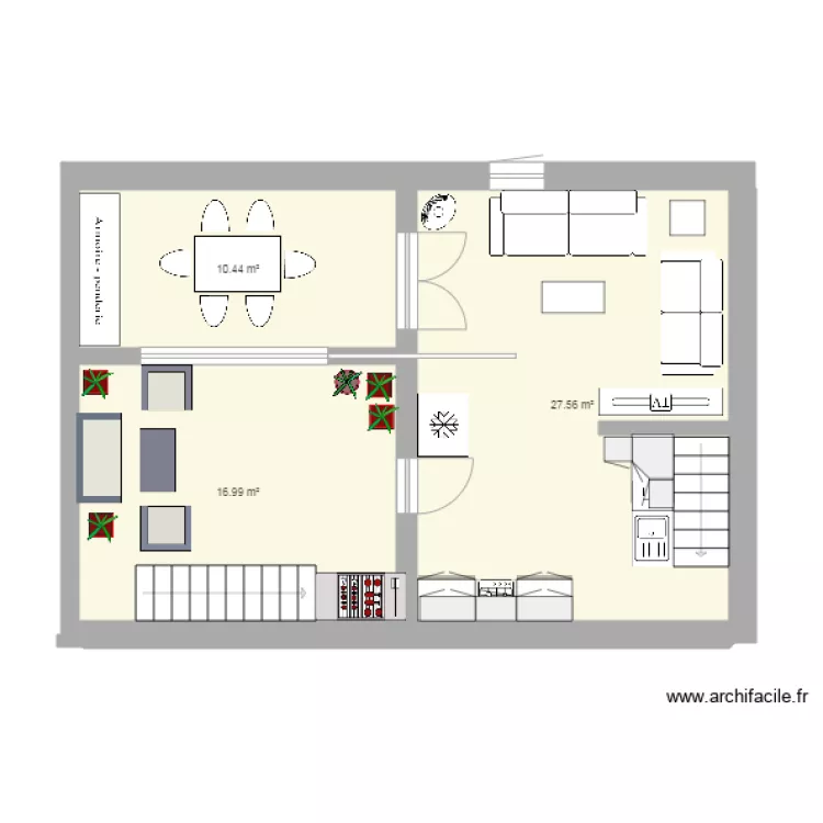 1ermicanosam&eacute;nag&eacute; avec ajout pi&egrave;ce. Plan de 