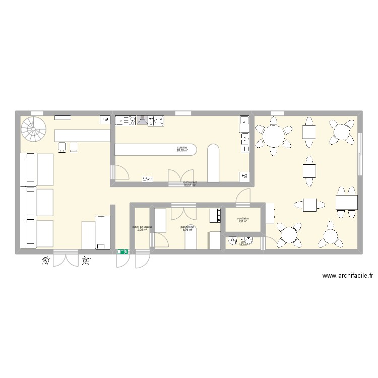 plan resto. Plan de 0 pièce et 0 m2