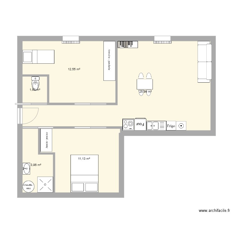 local. Plan de 0 pièce et 0 m2