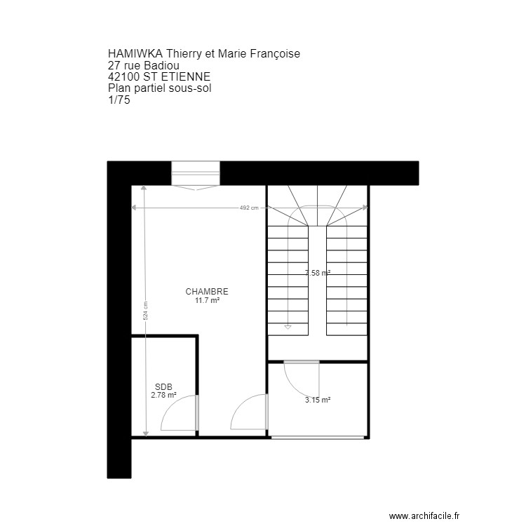 VV HAMIWKA ST ETIENNE. Plan de 0 pièce et 0 m2