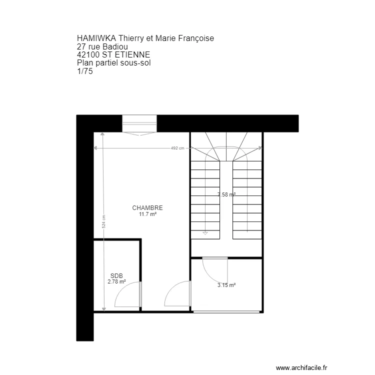 VV HAMIWKA ST ETIENNE. Plan de VV HAMIWKA ST ETIENNE. Plan de