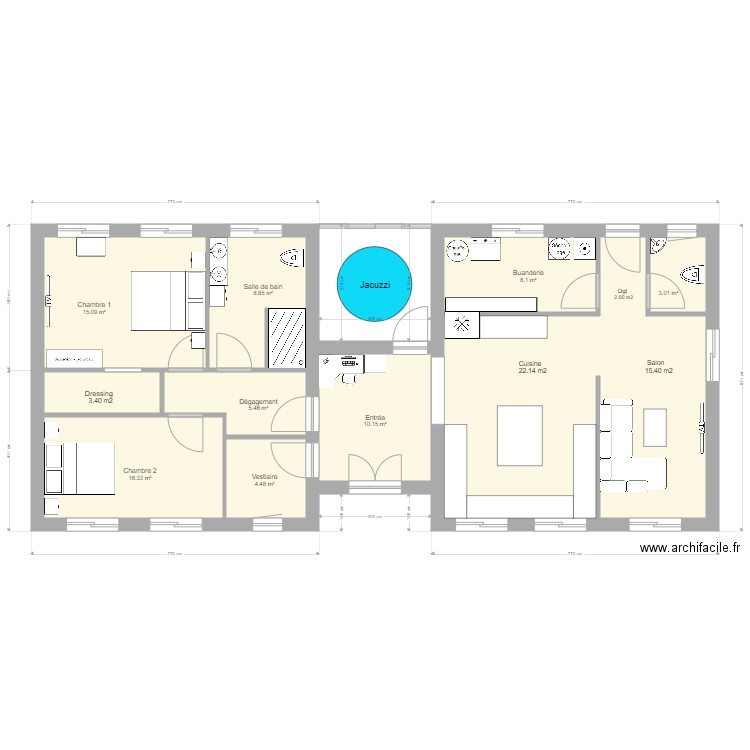 Plan maison Môelan Aménagements 4. Plan de 0 pièce et 0 m2