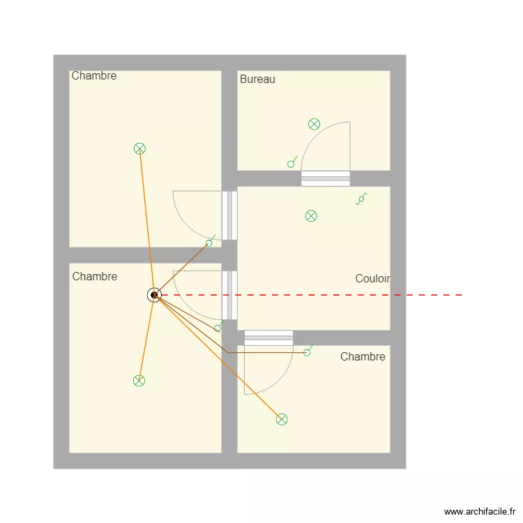 &eacute;tage. Plan de 
