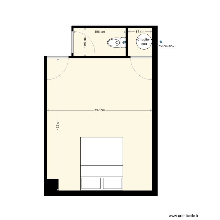  APPARTEMENT ETAGE EXISTANT. Plan de 0 pièce et 0 m2