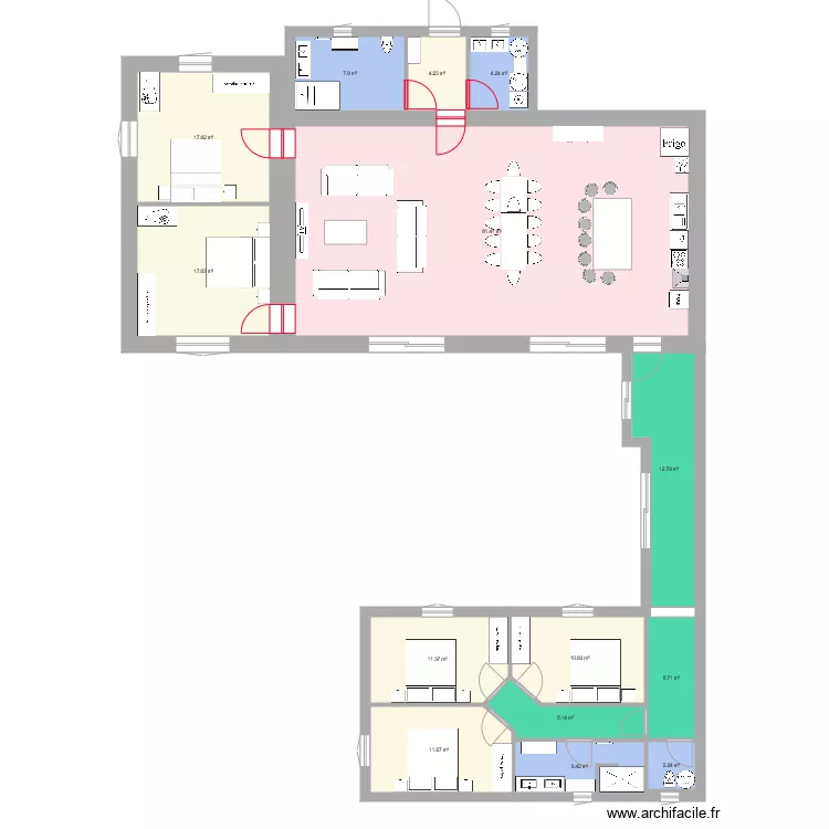gite roger cote meuble v3. Plan de 