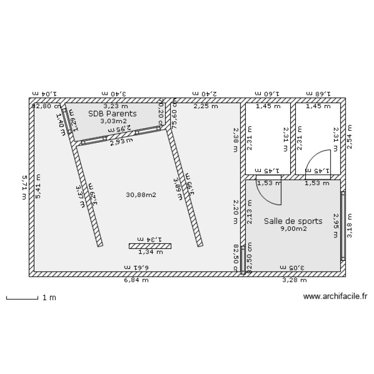 Projet HG Etage. Plan de 0 pièce et 0 m2 Projet HG Etage. Plan de 0 pièce et 0 m2