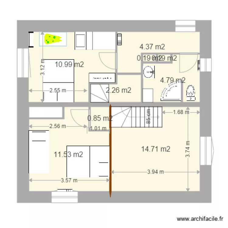 grange V20 1 er &eacute;tage 16 nov. Plan de 