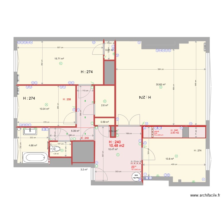 cuisine SCI. Plan de 0 pièce et 0 m2