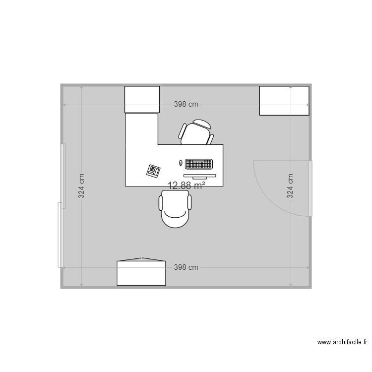 Bureau Dominique. Plan de 0 pièce et 0 m2