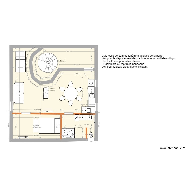 airbnb avec cuisine Alicia. Plan de 0 pièce et 0 m2