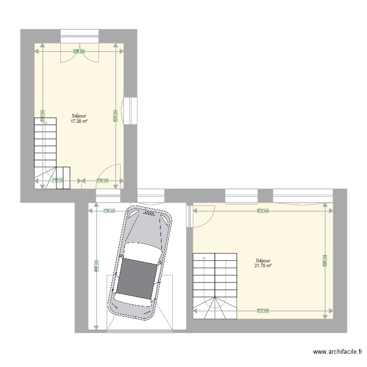 R0apresvoiture. Plan de 0 pièce et 0 m2