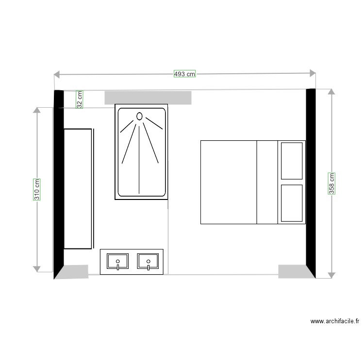 Suite parentale . Plan de 0 pièce et 0 m2