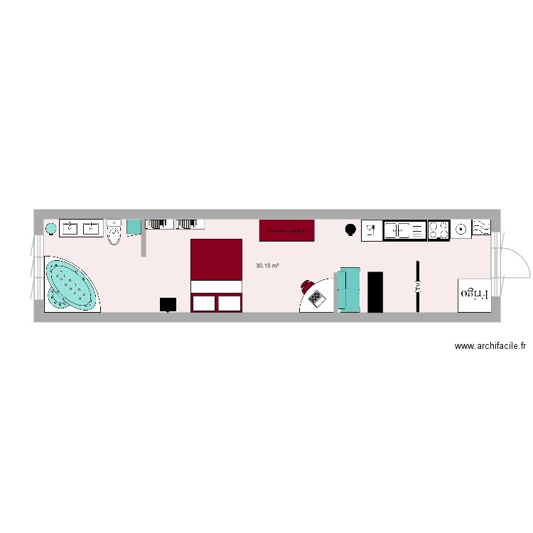 Conteneur 30m2. Plan de 0 pièce et 0 m2