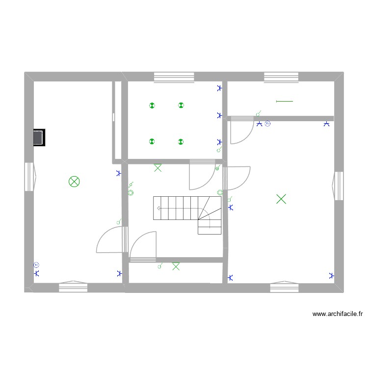 Maison. Plan de 0 pièce et 0 m2