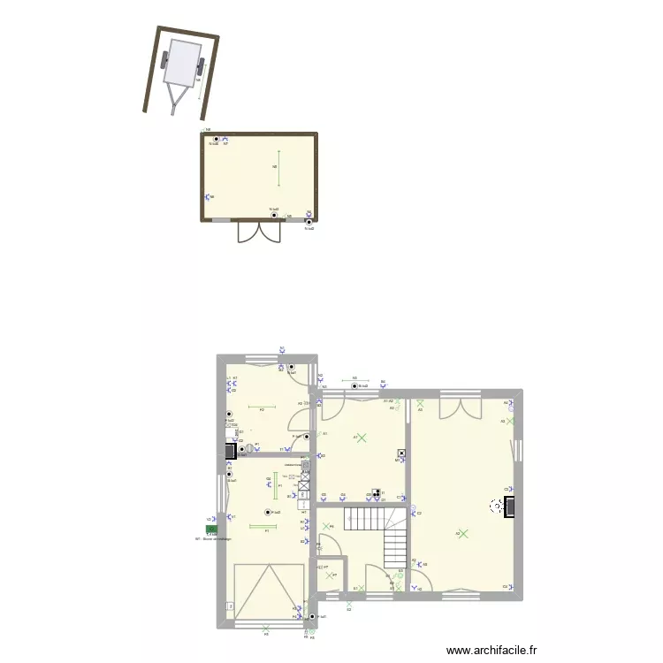 Maison. Plan de 5 Pièces et 88 m² Maison. Plan de 5 Pièces et 88 m²