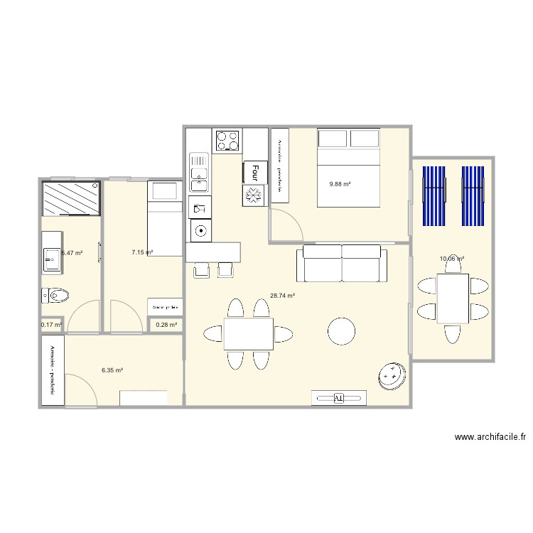 Santa Clara 2 base phase 2 après travaux. Plan de 0 pièce et 0 m2