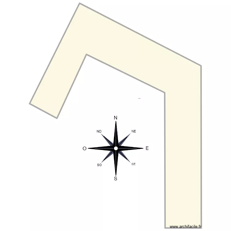 Maison en U 01. Plan de 