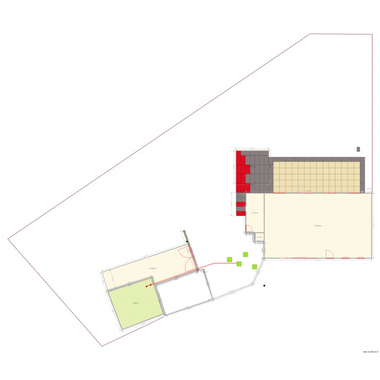 calpinage 3. Plan de 7 pièces et 210 m2