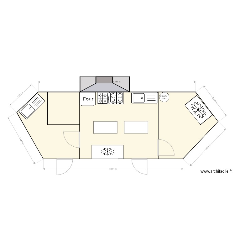 cuisine emg. Plan de 0 pièce et 0 m2